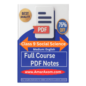 Class 9 Social Solution PDF Notes English Medium